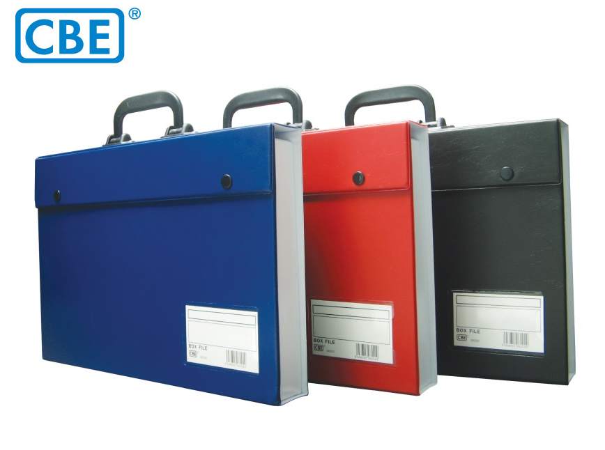 CBE F4 PVC BOX FILE (WITH HANDLE) 06202