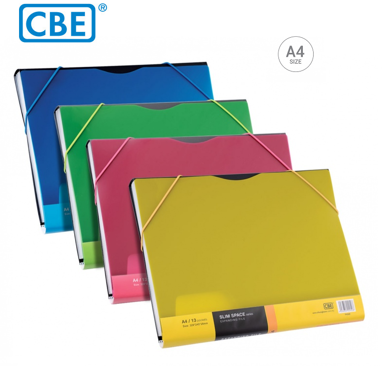 CBE A4 EXPANDING FILE 13 POCKET (F4320-13P)